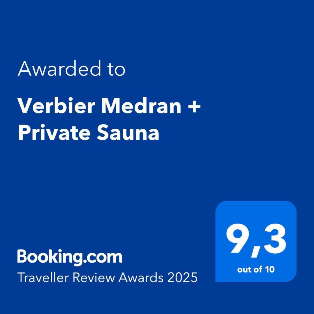 Verbier Medran + Private Sauna Dış mekan fotoğraf